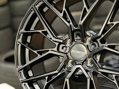 New 17X7 ET35 Lenso Ventus Rim (4 wheel) Matt Black 4X100