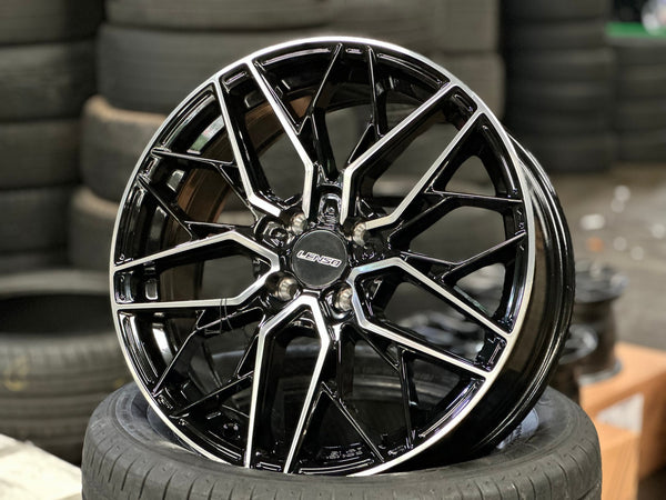 New 17X7 ET35 Lenso Ventus Rim (4 wheel) Gloss Black PF 4X100