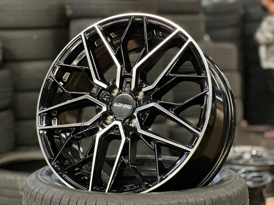 New 17X7 ET35 Lenso Ventus Rim (4 wheel) Gloss Black PF 4X100
