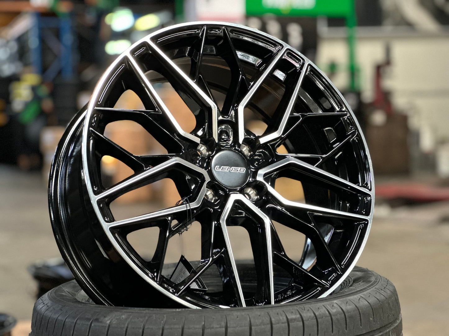 New 17X7 ET35 Lenso Ventus Rim (4 wheel) Gloss Black PF 4X100