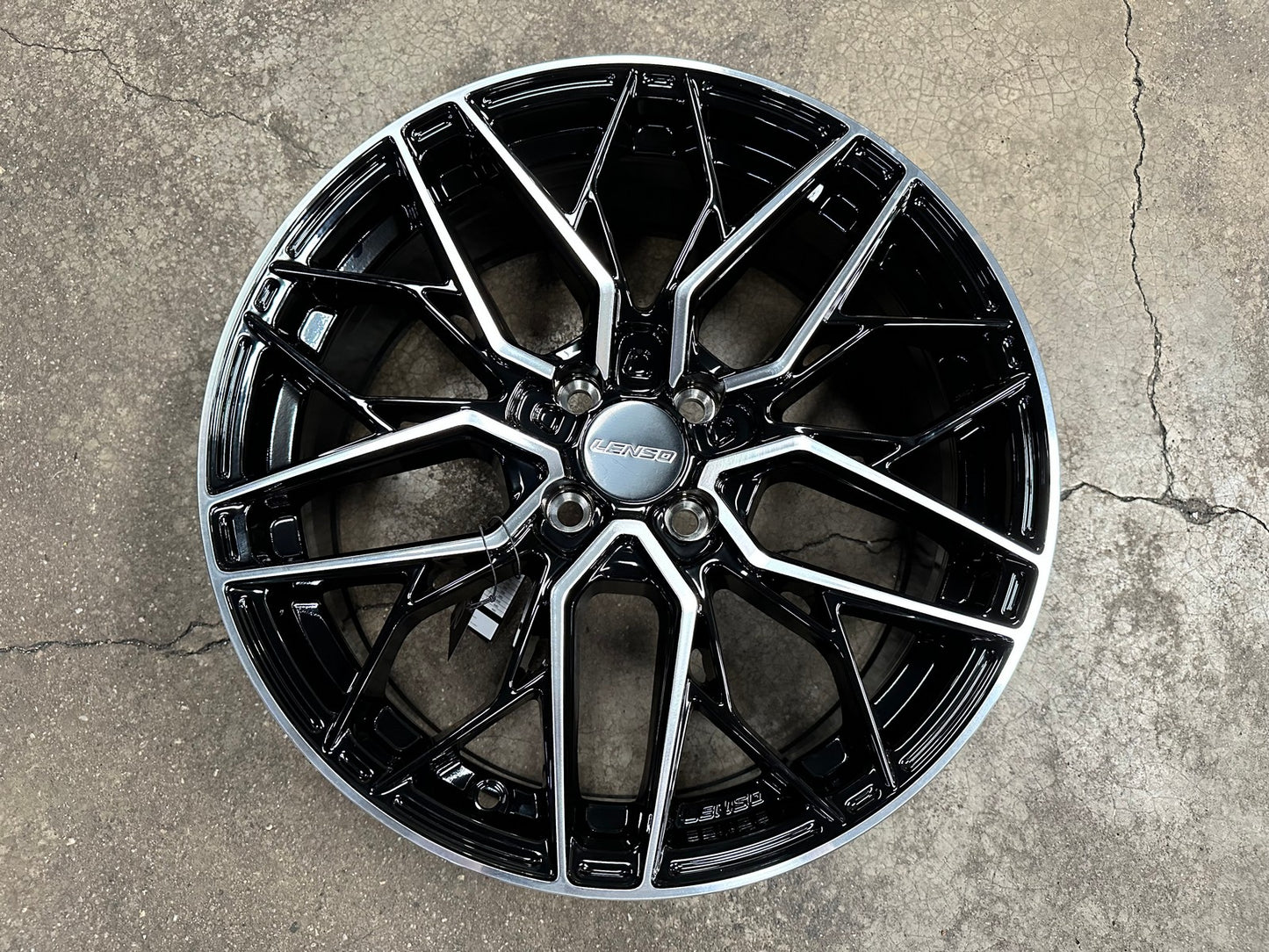 New 17X7 ET35 Lenso Ventus Rim (4 wheel) Gloss Black PF 4X100
