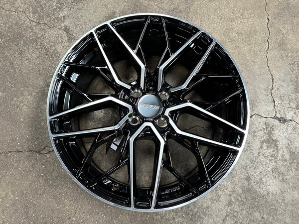 New 17X7 ET35 Lenso Ventus Rim (4 wheel) Gloss Black PF 4X100