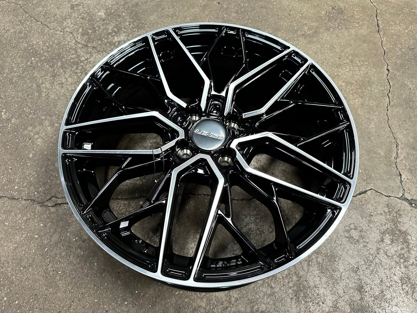 New 17X7 ET35 Lenso Ventus Rim (4 wheel) Gloss Black PF 4X100