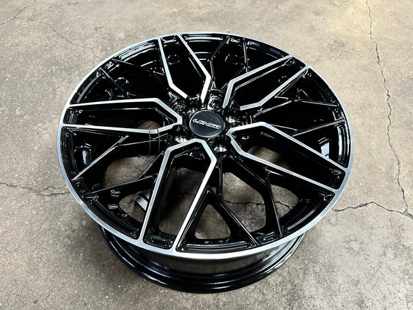 New 17X7 ET35 Lenso Ventus Rim (4 wheel) Gloss Black PF 4X100