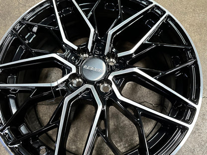New 17X7 ET35 Lenso Ventus Rim (4 wheel) Gloss Black PF 4X100