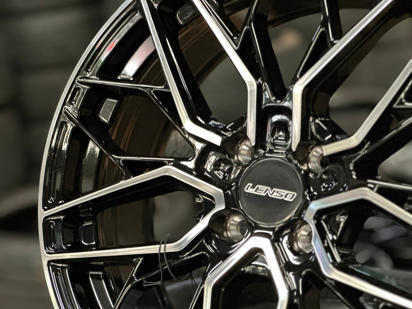 New 17X7 ET35 Lenso Ventus Rim (4 wheel) Gloss Black PF 4X100