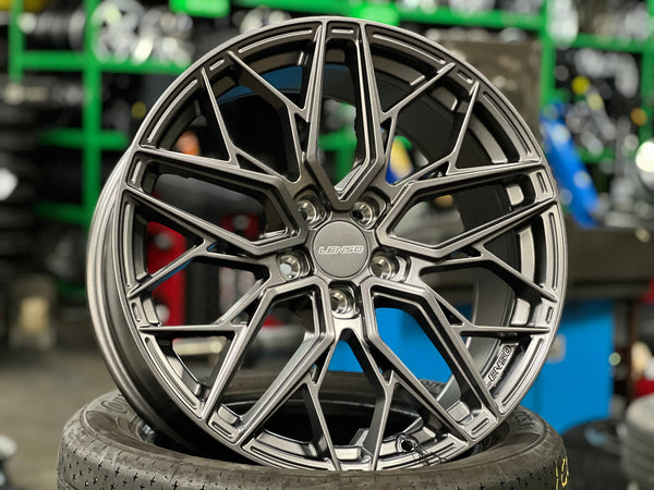 New 18X8.5 ET40 Lenso Ventus Rim (4 wheel) Matt Gunmetal 5X108