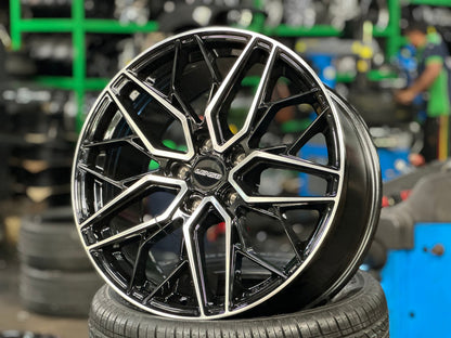 New 18X8.5 ET35 Lenso Ventus Rim (4 wheel) Matt Black 5X114.3