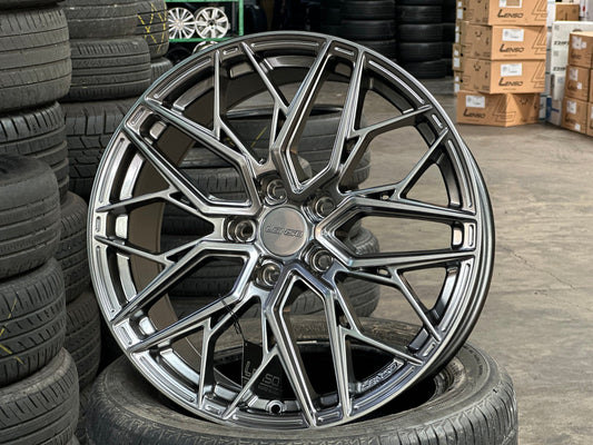 New 18X8.5 ET40 Lenso Ventus Rim (4 wheel) Hyper Black 5X114.3