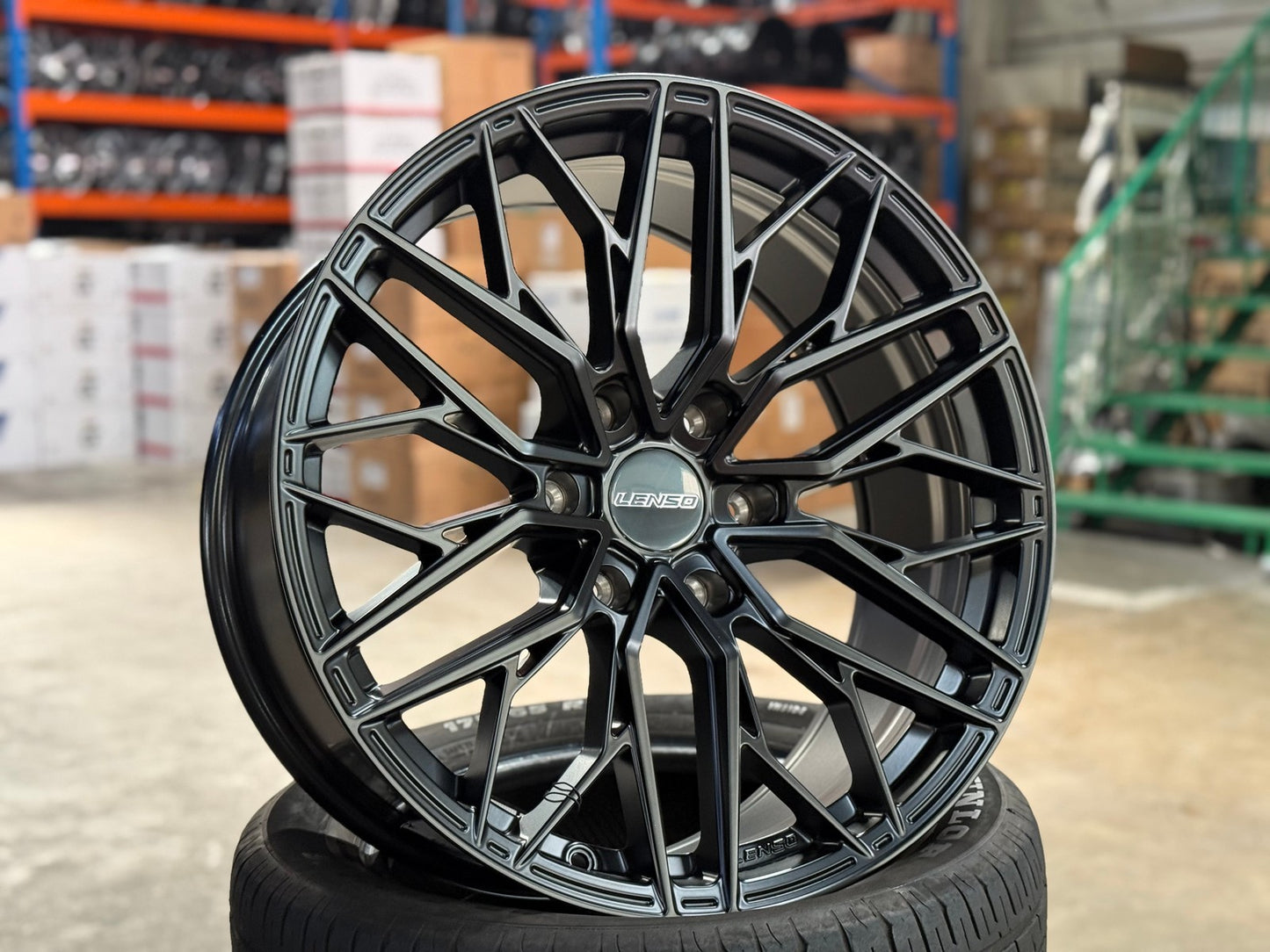 New 20X9 ET15 Lenso Ventus Rim (4 wheel) Matt Black 6X139.7
