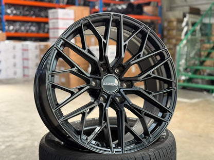 New 20X9 ET15 Lenso Ventus Rim (4 wheel) Matt Black 6X139.7