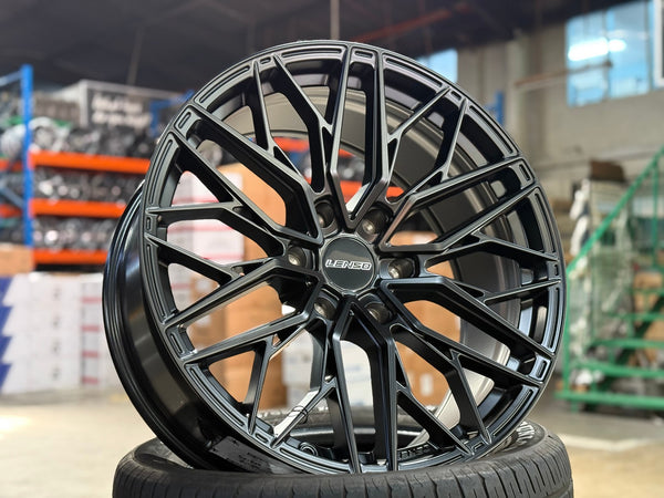 New 20X9 ET15 Lenso Ventus Rim (4 wheel) Matt Black 6X139.7