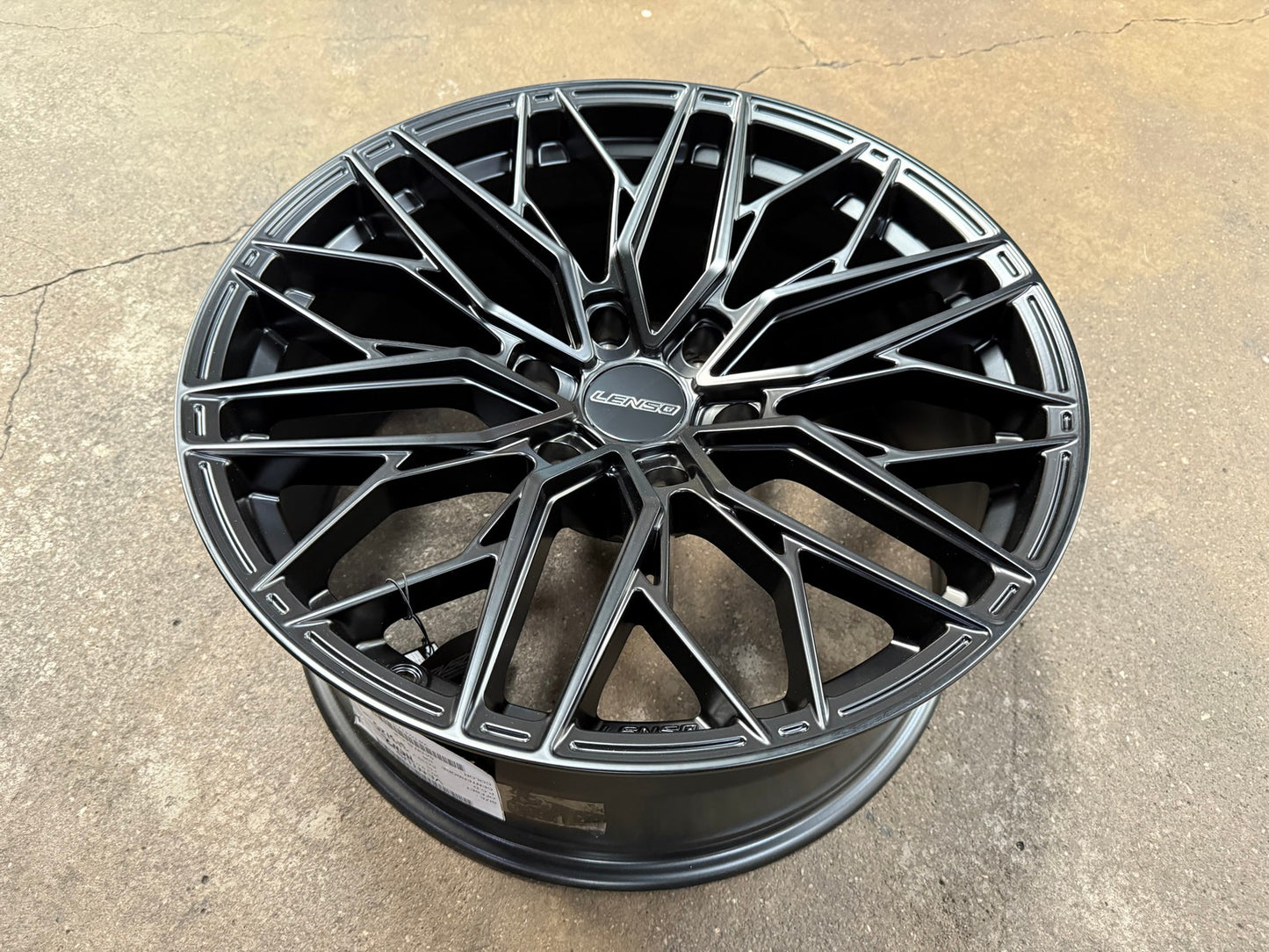 New 20X9 ET15 Lenso Ventus Rim (4 wheel) Matt Black 6X139.7