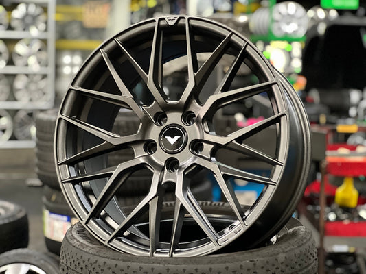 New 19X8.5 ET40 Vorsteiner VFF107 Rim (4 wheel) Matt Gunmetal 5X112