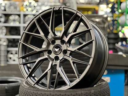 New 19X8.5 ET40 Vorsteiner VFF107 Rim (4 wheel) Matt Gunmetal 5X112