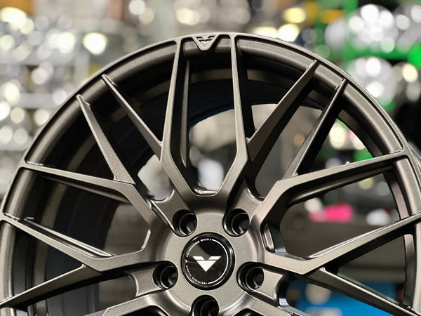 New 19X8.5 ET40 Vorsteiner VFF107 Rim (4 wheel) Matt Gunmetal 5X112