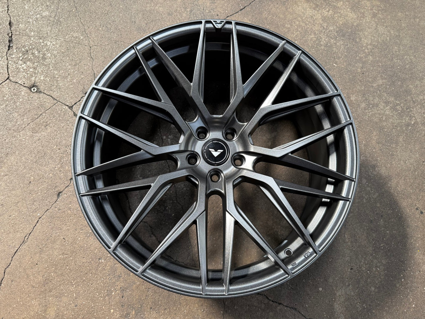 New 22X9 ET30 Vorsteiner VFF107 Rim (4 wheel) Matt Gunmetal 5X114.3