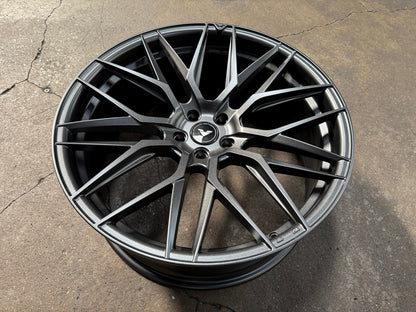 New 22X9 ET30 Vorsteiner VFF107 Rim (4 wheel) Matt Gunmetal 5X114.3