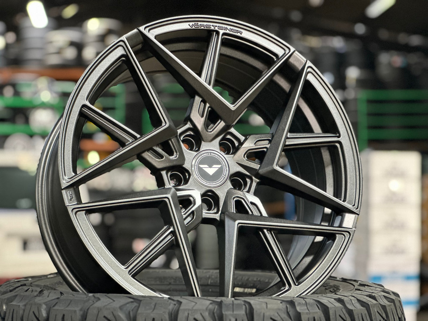 New 19X8.5 ET40 Vorsteiner VFF113 Rim (4 wheel) Matt Gunmetal 5X112