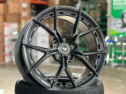 New 19X8.5 ET40 Vorsteiner VFX002 Rim (4 wheel) Matt Gunmetal 5X112