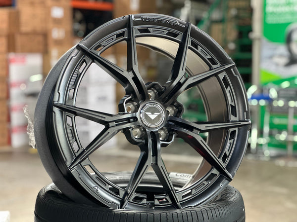 New 19X8.5 ET40 Vorsteiner VFX002 Rim (4 wheel) Matt Gunmetal 5X112