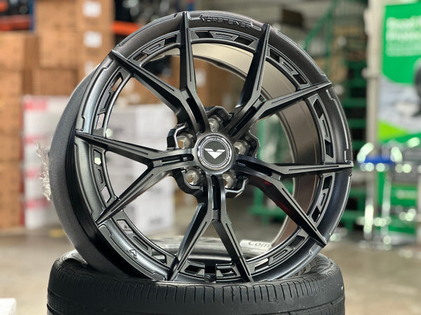 New 19X8.5 ET40 Vorsteiner VFX002 Rim (4 wheel) Matt Gunmetal 5X112