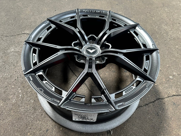 New 19X8.5 ET40 Vorsteiner VFX002 Rim (4 wheel) Matt Gunmetal 5X112