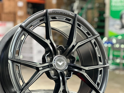New 19X8.5 ET40 Vorsteiner VFX002 Rim (4 wheel) Matt Gunmetal 5X112