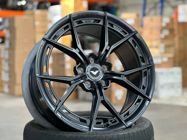 New 19X9.5 ET46 Vorsteiner VFX002 Rim (4 wheel) Matt Gunmetal 5X112