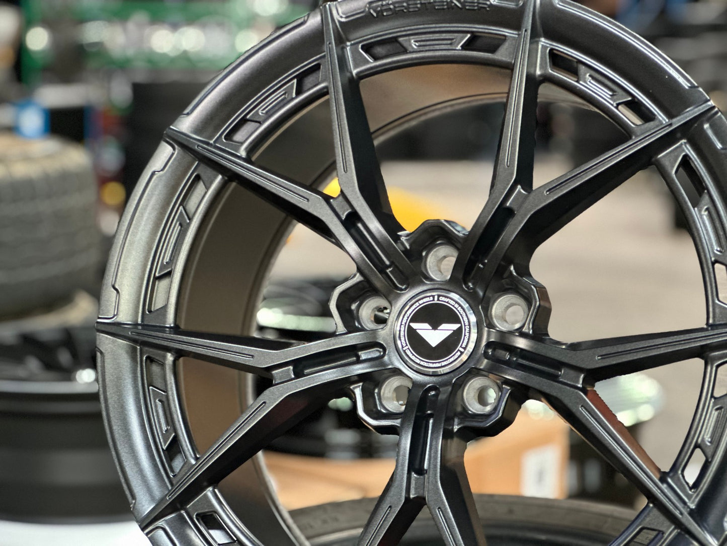 New 19X9.5 ET46 Vorsteiner VFX002 Rim (4 wheel) Matt Gunmetal 5X112