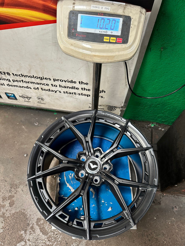 New 19X9.5 ET46 Vorsteiner VFX002 Rim (4 wheel) Matt Gunmetal 5X112