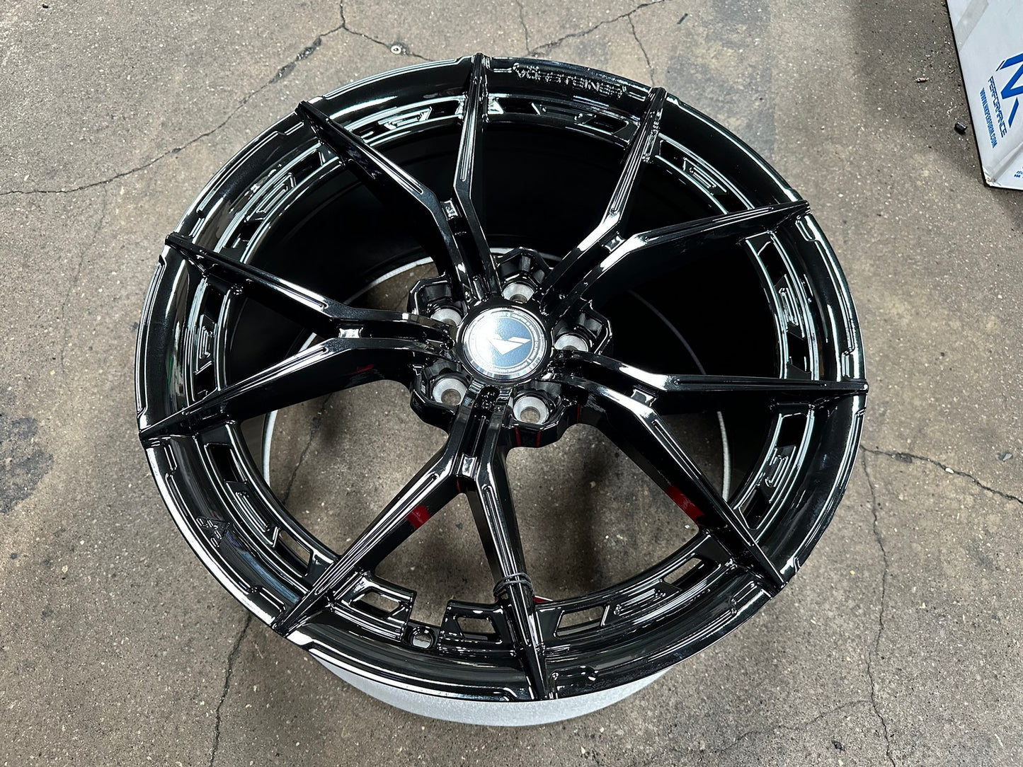 New 19X9.5 ET46 Vorsteiner VFX002 Rim (4 wheel) Gloss Black 5X112