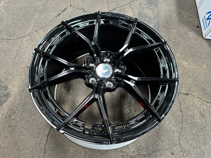 New 19X9.5 ET46 Vorsteiner VFX002 Rim (4 wheel) Gloss Black 5X112