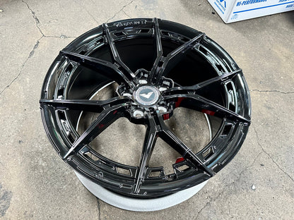 New 19X9.5 ET46 Vorsteiner VFX002 Rim (4 wheel) Gloss Black 5X112