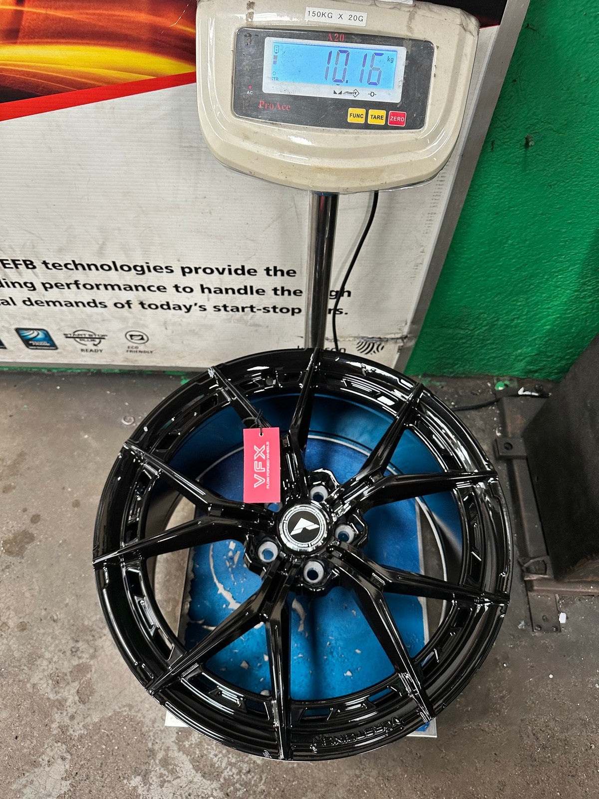 New 19X9.5 ET46 Vorsteiner VFX002 Rim (4 wheel) Gloss Black 5X112