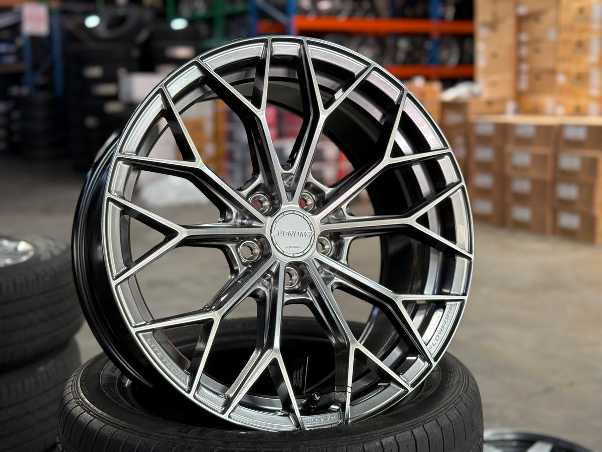 NEW 18X8.5 ET35 Lenso VNA Rim (4 wheel) Hyper Black 5X108