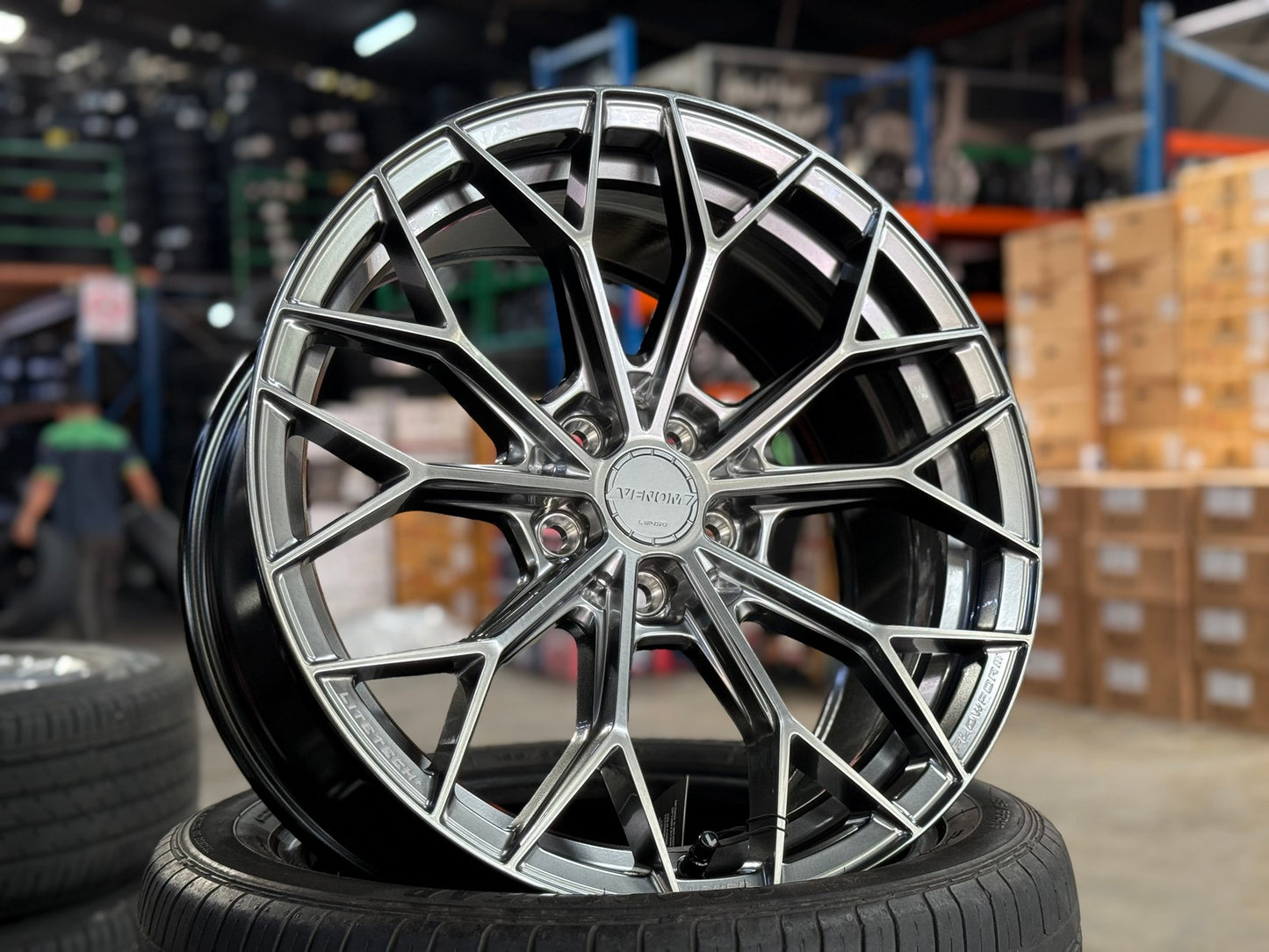 New 18X8.5 ET35 Lenso VNA Rim (4 wheel) Matt Gunmetal 5X108