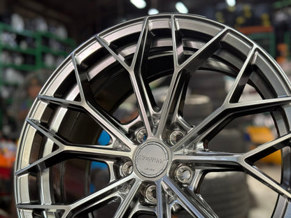 New 18X8.5 ET35 Lenso VNA Rim (4 wheel) Matt Gunmetal 5X108