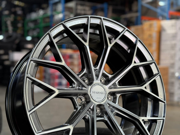 New 18X8.5 ET35 Lenso VNA Rim (4 wheel) Matt Gunmetal 5X108