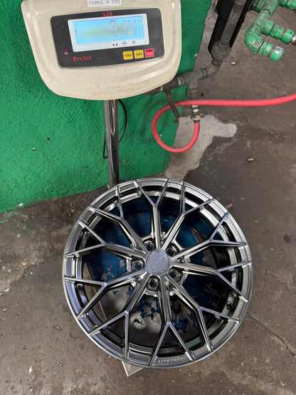 New 18X8.5 ET35 Lenso VNA Rim (4 wheel) Matt Gunmetal 5X108