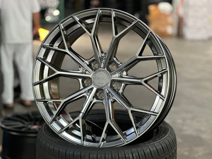 New 18X8.5 ET35 Lenso VNA Rim (4 wheel) Matt Gunmetal 5X114.3
