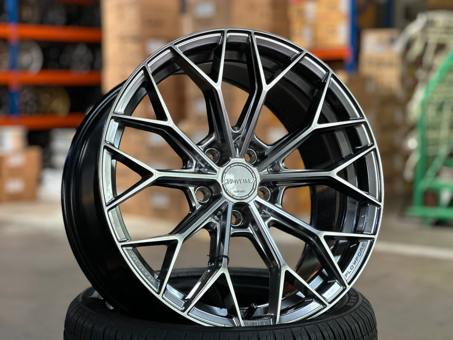 New 18X8.5 ET35 Lenso VNA Rim (4 wheel) Matt Gunmetal 5X114.3