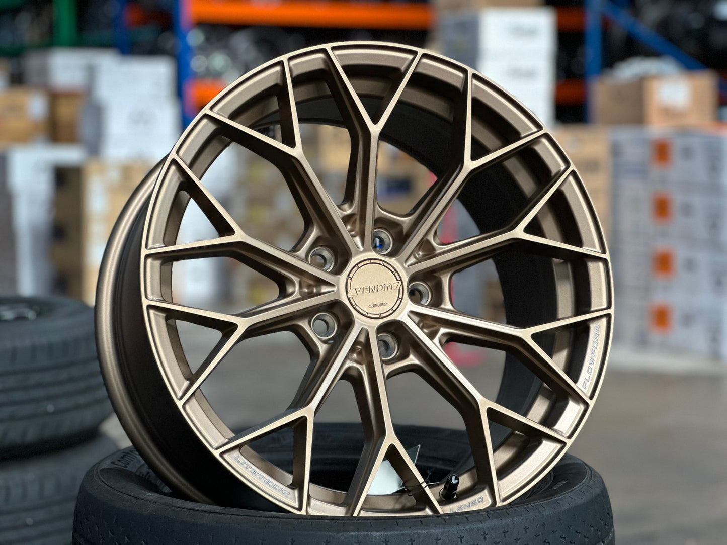 New 18X8.5 ET35 Lenso VNA Rim (4 wheel) Matt Bronze 5X114.3
