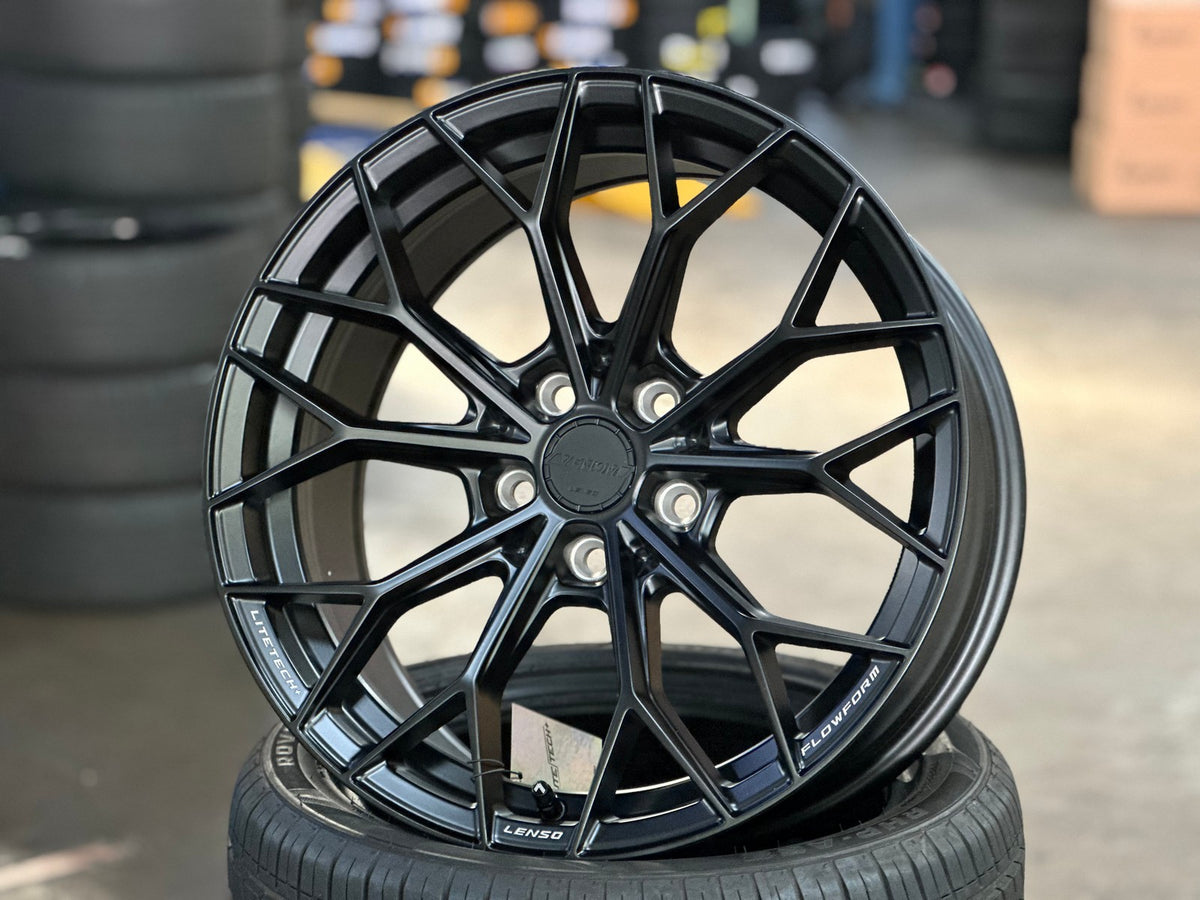 New 18X8.5 ET35 Lenso VNA Rim (4 wheel) Matt Black 5X114.3