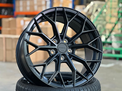New 18X8.5 ET35 Lenso VNA Rim (4 wheel) Matt Black 5X114.3