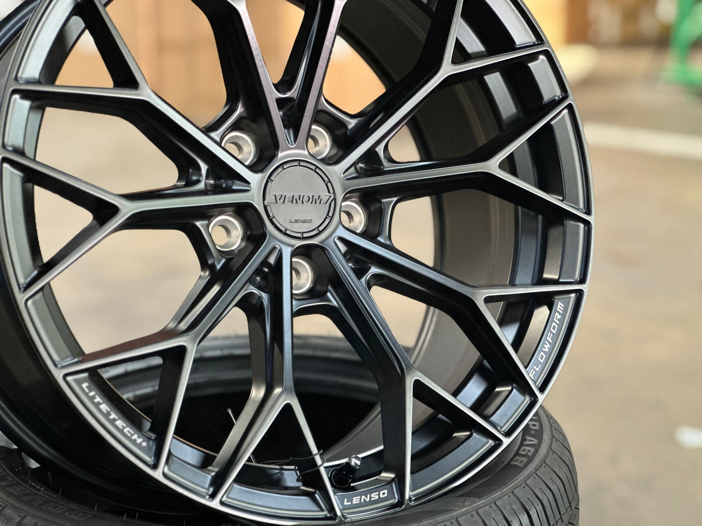 New 18X8.5 ET35 Lenso VNA Rim (4 wheel) Matt Black 5X114.3