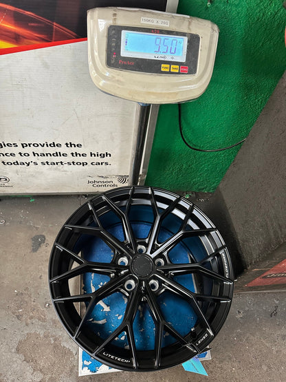 New 18X8.5 ET35 Lenso VNA Rim (4 wheel) Matt Black 5X114.3