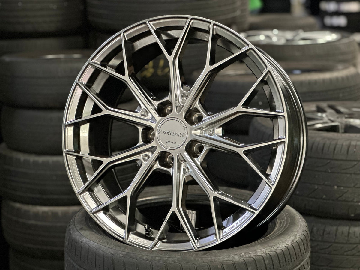 New 19X8.5 ET35 Lenso VNA Rim (4 wheel) Matt Gunmetal 5X114.3
