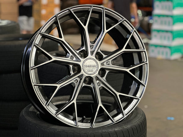 New 19X8.5 ET35 Lenso VNA Rim (4 wheel) Matt Gunmetal 5X114.3