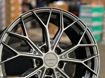 New 19X8.5 ET35 Lenso VNA Rim (4 wheel) Matt Gunmetal 5X114.3
